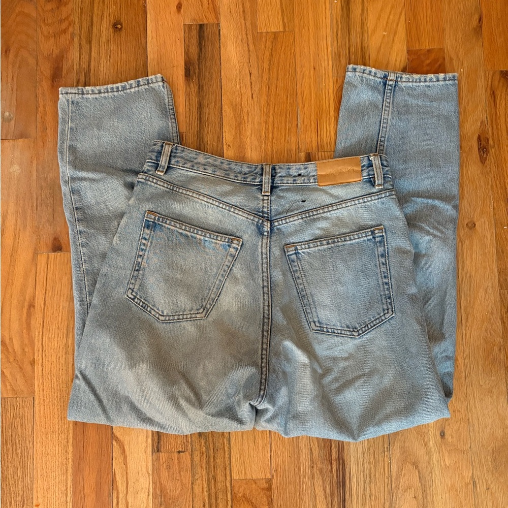 Monki Light Blue Relaxed Jeans